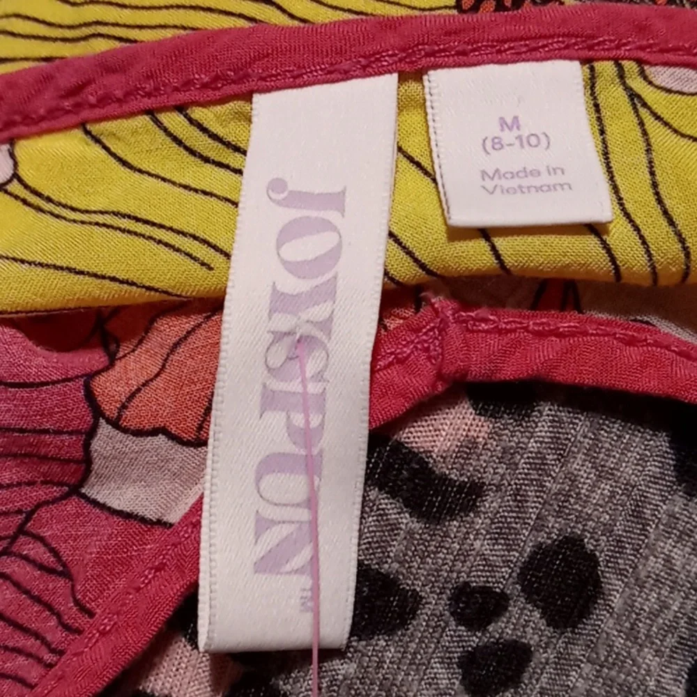 Freebie Gorgeous Joyspun Medium(8-10) Pink Floral Batwing Airy Sexy Nightgown - Picture 8 of 9
